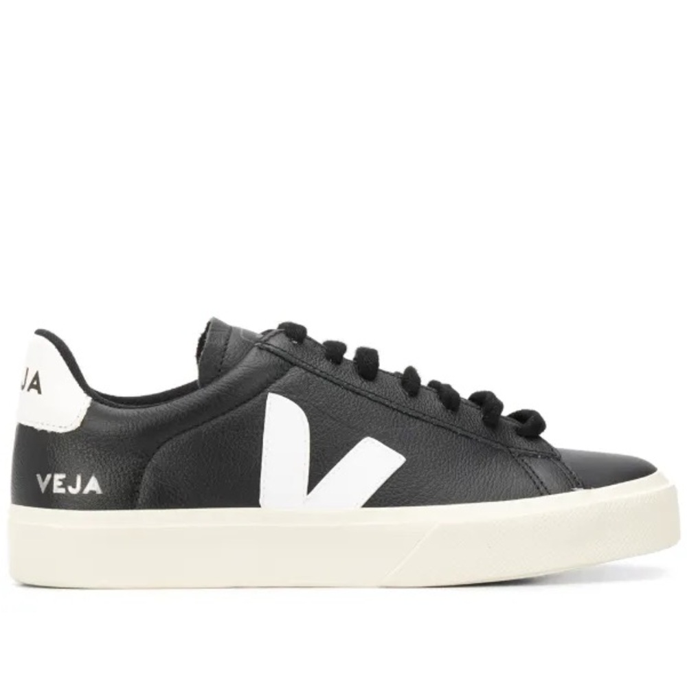 Veja Black and White Low-Top Sneakers